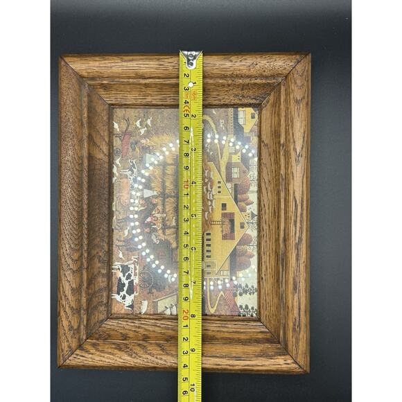 Charles Wysocki Farm Folk & Dr Bonkley Veterinarian Wooden Framed Art Americana - Picture 11 of 13